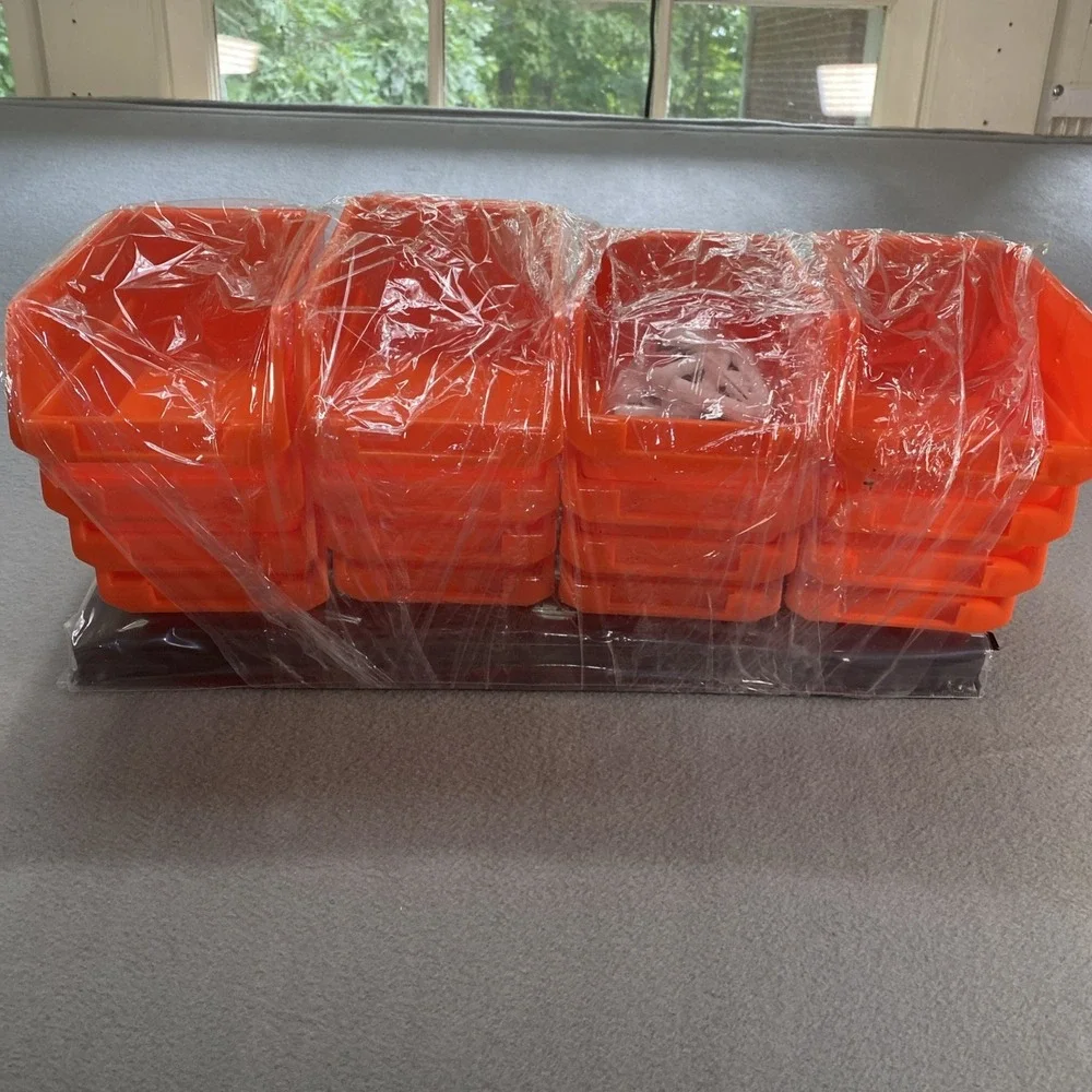Torack Wall Mounted Storage Bins Orange 20 Pieces 6
